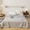 Manta tipo toalla de alta gama, lujo ligero, Clase A, tejido gofrado 100% algodón, manta para sofá, manta para aire acondicionado, manta para siesta, manta de cobertura