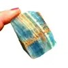 Piedra Cruda de Cristal Natural Gema Azul Muestra Difusor de Aroma Piedra Decoración para el Hogar y la Oficina