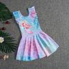 Traje de baño para niña de 3 a 8 años, infantil, de princesa, de una pieza, lindo, de sirena, para bebé, de edad pequeña y mediana, para jardín de niños, falda profesional para nadar