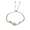Elegante Moda Luxo Leve Zircônia Cisne Puxar Pulseira Nicho Moda Simples Toque de Alto Padrão Super Brilhante Joia de Mão Atacado