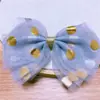 Estilo coreano dourado bolinhas pontinho pontinho rede laço DIY laço feito à mão material para roupas infantis acessórios decoração
