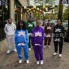 Moda Urbana Europea y Americana 2024 Transfronterizo Holgado Sudadera Estampado de Letras Hip-hop Para Hombres y Mujeres Pulóver Traje Casual
