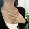 Collar Sinfonía Láser Mariposa Zircón para Mujer Lujo Ligero Nicho Moda Dulce Dulce Estilo Cool 2025 Nuevos Accesorios