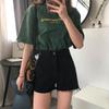 Shorts de mezclilla de cintura alta para mujer Verano 2021 Nuevo Cyber Trendy Scrubs Sueltos Slim-fit A-line Pantalones de pierna ancha Pantalones cortos Ins