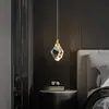 Luminária Pendente de Restaurante de Luxo Leve Minimalista Moderna Cristal Designer Novo Modelo 2025 Mesa de Jantar Balcão de Bar Luminária Popular Luz Branca