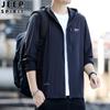 Verano 2024 Nuevo JEEP SPIRIT Chaqueta Casual con Capucha para Hombre Protector Solar Ice UPF50