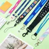 Cordón con Impresión por Transferencia de Calor, Llavero para Eventos de Exposición con Serigrafía Jacquard, Tarjeta de Identificación de Trabajo, Llavero Personalizado para Teléfono Móvil