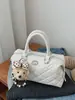 Bolsa de Ombro Acolchoada Fashion de Grande Capacidade para Mulheres 2025 Nova Bolsa Tote de Nicho de Luxo para Trabalho e Deslocamento
