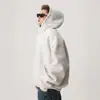 Sudadera con Capucha Pesada de Corte Cuadrado para Hombres y Mujeres Tendencia Americana Cleanfit Chaqueta Corta High Street Holgada Rígida Sudadera con Capucha