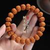Pulsera de juego con placa de doble círculo y diseño de dragón doble de carne explosiva de Indonesia, pequeña pulsera King Kong Bodhi con cordón de mano para hombre y mujer.