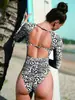 Traje de Surf Estilo Nuevo Europeo y Americano 2025 Pequeño Fresco Floral Ajustado Sexy de una Pieza