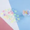 Novos Enfeites Fluorescentes de Estrela de Cinco Pontas Luminosos, Acessórios para Paisagismo de Aquário, Decorações DIY com Glitter Fino Cristalino