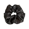 Elástico de Cabelo Grande Brilhante de Cetim para Mulheres Rabo de Cavalo Baixo Elástico Anel de Intestino Grande Grande Simples Francês Não Danifica o Cabelo Corda de Cabelo