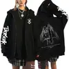 Sudadera con cremallera de Anime Manga Sudadera Harajuku Moda Casual Manga Larga para Hombre y Mujer Jalar