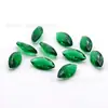 Atacado de fábrica vidro marquise, vidro marquise branco e colorido 1.5*3-6*12mm cabochão de fundo pontudo pedras soltas