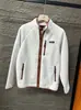 Chaqueta Gruesa de Lana de Cordero para Exteriores para Pareja, Hombres y Mujeres, Nuevo Cárdigan Cálido Otoño e Invierno 2026 con Cuello Alto y Cremallera