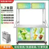 Puesto de Comida Rápida Carrito Móvil, Carrito de Mercado Nocturno, Carrito de Comedor Plegable Multifuncional, Carrito de Acero Inoxidable para Puesto Exterior