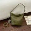 Shuai Mijia 2026 Nova Moda de Início de Outono Bolsa de Palha, Bolsa Saco de Nicho, Bolsa de Ombro Transversal Estilosa Retro Tendência