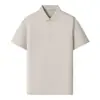 Camisa Polo Waffle Masculina, Camisa Polo Masculina com Gola, Camisa Polo de Manga Curta Estilo Luxo de Alta Qualidade