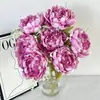 Nuevo Producto 7 Cabezas No. 7 Peonías Artificiales Flor de Peonía Artificial Ramo de Flores Falsas Boda Boda Suave Decoración Arreglo Floral Decoración