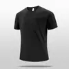 Camiseta fina de manga curta de verão masculina com bolso em relevo sem costura plus size top masculino roupas esportivas frescas respiráveis de secagem rápida