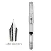 Caneta Tinteiro Penbbs 556 com Pistão Absorvente de Tinta Grande Capacidade Acrílico Transparente de Demonstração Unissex para Escrita