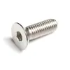 Tornillos de acero inoxidable 304 con cabeza avellanada hexagonal M2-M16 fabricados con precisión, con roscas claras y cabeza plana