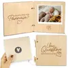 Adornos Creativos de Madera en Forma de Corazón, Decoraciones de Regalo para Mamá, Tarjetas de Felicitación Sorpresa con Mensajes Ocultos Deslizables