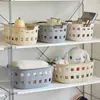 Cesta de Almacenamiento de Cocina Nórdica de Lujo Ligero, Cesta Hueca para Snacks, Juguetes, Artículos Varios, Cesta de Almacenamiento para Artículos de Tocador de Baño Venta al por Mayor