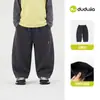 Calça Masculina Dudu Primavera e Outono Novo Estilo Calça Longa Infantil Calça Curva de Bebê Outono Calça Casual Esportiva para Adolescentes