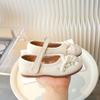 Sapatos Hanfu para Meninas Sapatos de Saia Cavalo Infantil Primavera e Verão Sapatos de Estilo Nacional de Sola Macia Sapatos de Couro Pequenos Sapatos Infantis Antigos Sapatos Bordados