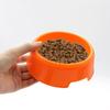 Tigela de Plástico para Animais de Estimação Cor Doce Tigela para Cães Redonda Tigela Única Tigela para Gatos Comida para Animais de Estimação Gourmet Publicidade