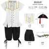 Set de Juego de Rol de Capitán Pirata para Niños Halloween Carnaval Escenario Cosplay Disfraz Suministro Directo de Fábrica Venta al por Mayor