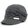 Boina plisada de moda al por mayor Sombrero de mujer invierno Gorra plana coreana gorra al por mayor Gorra de pico de pato al por mayor