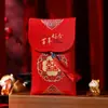 Novo tecido de casamento envelope vermelho personagem feliz criativo brocado 20.000 yuan envelope vermelho modificado bolsa de presente de noivado
