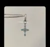 Brincos de Estrela Cruzada Três Cores Femininos Celebridade da Internet Nicho Alto Brilho Luxo Simples Brincos de Diamante