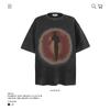 Camiseta de Manga Corta Lavada para Hombre Verano 2025 Ropa para Hombre Talla Grande Algodón Pesado Holgada Estampada Marca de Moda Transfronteriza