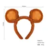 Set de Diadema de Orejas de Ratón Transfronterizo, Adorno para la Cabeza de Ratón Pequeño Lindo de Felpa, Diadema de Ratón Mickey de Dibujos Animados, Halloween