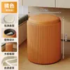 Taburete de Maquillaje, Silla de Tocador, Habitación de Niñas, Manicura, Lujo Ligero, Sensación de Gama Alta, Vestidor, Taburete Redondo con Capacidad de Almacenamiento, Estilo Crema