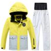 Nuevo Conjunto de Traje de Esquí para Niños y Niñas, Impermeable y Cálido para Exteriores en Invierno, Conjunto Espeso de Chaqueta y Pantalones de Esquí para Niños