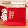 Calendario Personalizado 3D de Escritorio Calendario Rojo Chino Año del Cordero Planificador de Negocios Decoración de Escritorio de Oficina Fabricante Mayorista