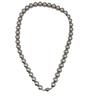 Yan Xuan Ni Mismo Estilo Collar de Perlas con Hebilla Magnética Redonda Femenino Shi Jia Mismo Estilo Realmente Muchos Cáñamo Gris Plata Alta Gama Lujo Ligero