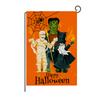 Bandera de Jardín de Halloween Nueva Transfronteriza de Amazon Estampado de Calavera Bandera de Lino Decoración de Patio