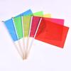 Bandeirinhas Vermelhas Pequenas, Bandeirinhas de Jardim de Infância, Marcadores de Canteiro de Obras, Vermelho, Amarelo, Azul, Verde, Rosa Bandeirantes de Bambu, Bandeirantes de Mão, Bandeiras Coloridas, Bandeirinhas Triangulares de Cinco Cores