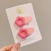 Pinzas para el cabello coloridas, artísticas y coquetas modelo 2025, pinzas de pico de pato estilo universitario para chicas dulces, pasadores para el cabello de estudiante, accesorios para el cabello de alto valor