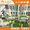 Marco de escalada para niños en el parque, red de cuerda de escalada en microterreno, equipo de entretenimiento de escalada de expansión al aire libre para niños, fabricante