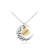 Joyería transfronteriza de Europa y Estados Unidos, regalo del día de la madre, te amo mamá, collar de luna de amor, regalo para madre, colgante