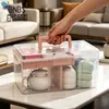 Caja de Almacenamiento para Juego de Té Portátil Bnbs Bai Nabaon con Tapa, Dividida en Compartimentos, a Prueba de Humedad, para Guardar Tazas de Té y Tetera Kung Fu