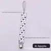 [em estoque] Centenas de Corrente de Chupeta Colorida Dupla Face Brinquedo de Bebê Cordão com Mordedor de Dente Clipe de Corrente Anti-queda