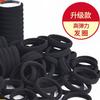 Único atacado cabelo preto corda anel de cabelo feminino versão coreana de alta elasticidade de cabelo elástico elástico alto rabo de cavalo acessórios para o cabelo do bebê